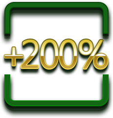 200% bonus on first deposit